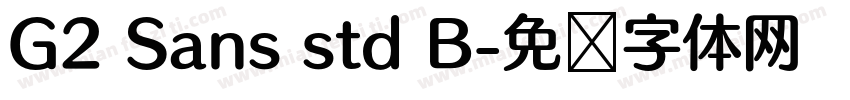 G2 Sans std B字体转换